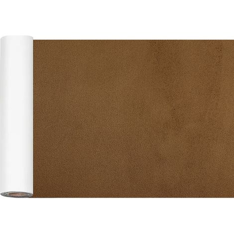 (Marron) Rouleau de tissu suédé auto-adhésif 30x140cm, adapté au rembourrage de meubles et à la réparation de canapés. (1/4)
