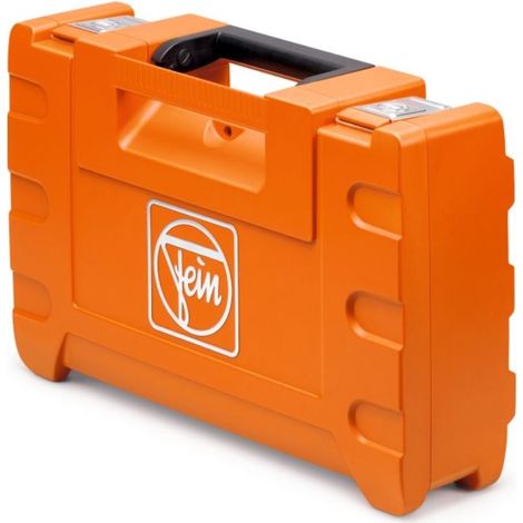Maletín naranja Fein para almacenamiento de herramientas electroportátiles