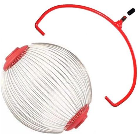 QORVA-Cueilleur de fruits, panier de ramassage à rouleaux, panier de 23 cm, ramasseur de fruits, outil de verger, petit cueilleur (tête) (1/4)