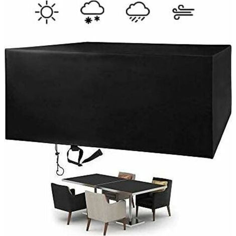 Housse de Protection Imperméable pour Meubles de Jardin en Tissu Oxford 210D Résistant aux UV – Taille 200 x 160 x 70 cm