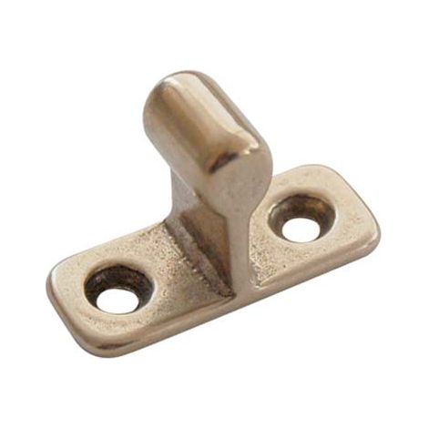 INCONTRO FERMAPORTA A PINZA AD AVVITARE - MM 14X34 H.MM 24 OTTONE LUCIDO- 10 pezzi