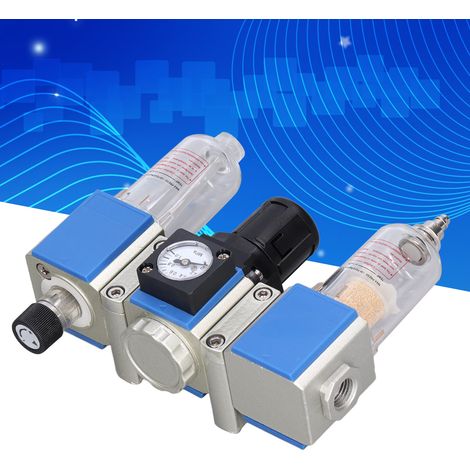 Filtre régulateur lubrificateur à air comprimé 3 en 1, séparateur eau-huile GC200-06 (1/5)