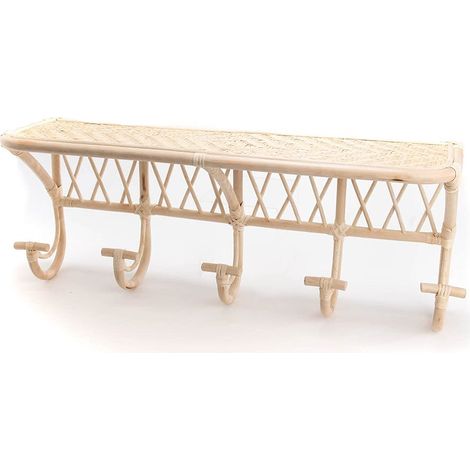 Étagère Porte-Manteau en rotin 87x25x35 (1/2)