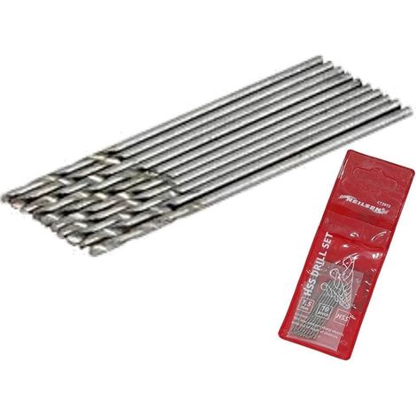 Neilsen 10pc Metal Hss Drill Set Pro Metric 1.5mm Steel Metal Wood Bits (1/2)