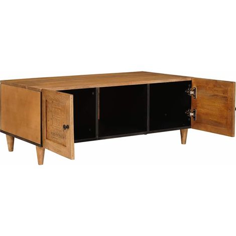 Maison Exclusive - Couchtisch Hellbraun 100 x 54 x 40 cm Massivho