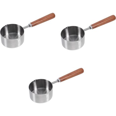 Lot De 3 Cuillères À Mesurer Pour Aliments Pour Chiens Petite Cuillère À Mesurer Pour Aliments Pour Animaux De Compagnie Manche En Bois (1/5)
