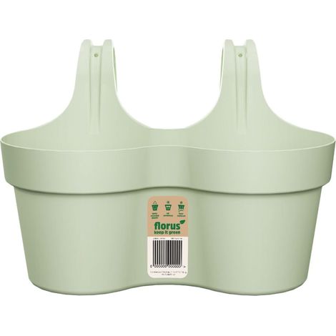 Florus Paris Balcony Hanger Duo Mint Fioriera Ovale