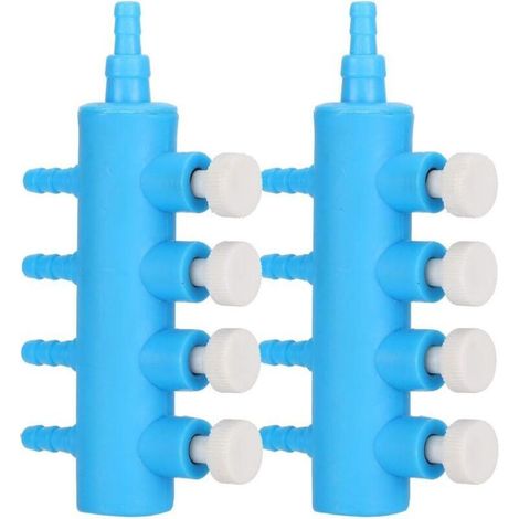 Stück Aquarium-Luftverteiler, einstellbarer Luftschlauchverteiler, Aquarium-Sauerstoffpumpen-Adapteranschlüsse für Aquariumpumpe, Aquariumzubehör (1/4)