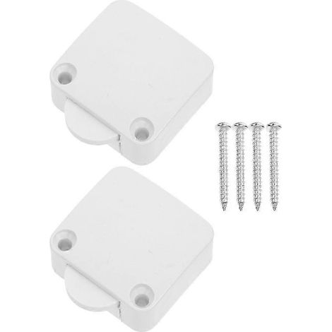 Lot de 2 interrupteurs de porte compatibles avec l'éclairage de placard, interrupteur marche/arrêt électrique, fonctionnement fluide, blanc (1/3)
