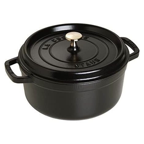 Staub Cocotte Fonte Émaillée Noir Mat 12 cm 0.4 L (1/5)