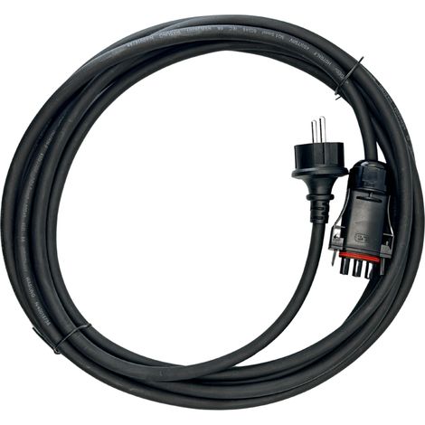 Câble AC 5m 1,5mm² 25A - pour micro-onduleur SOSSEN (1/2)