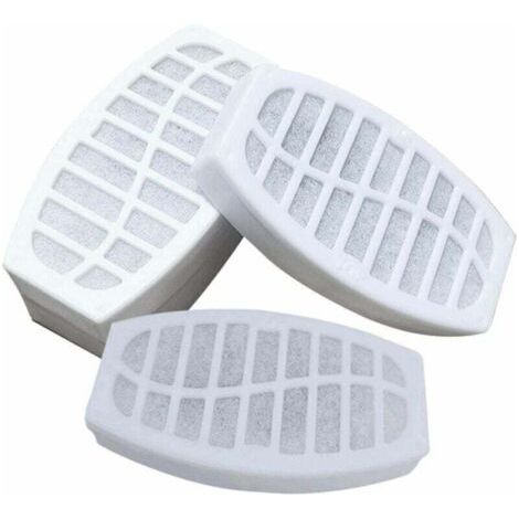 FENOPLASTICAFiltres de rechange pour fontaine à eau pour chats et chiens – Lot de 4 avec coton + charbon actif, compatibles avec fontaines fleur et distributeurs domestiques (1/5)