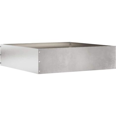 vidaXL Bordura per Prato Argento 50 x 50 x 13 cm Acciaio inossidabile