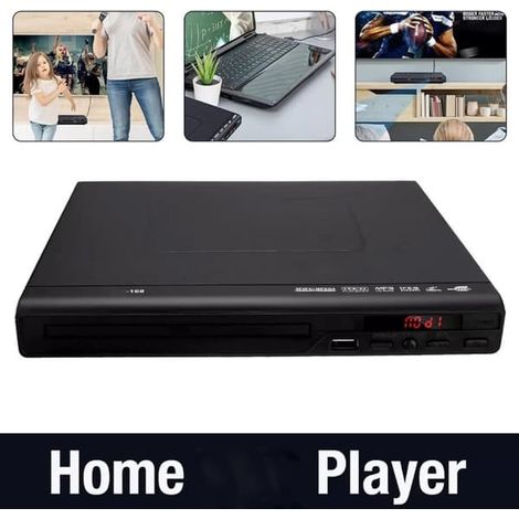 Graveur CD/DVD externe USB 3.0, compatible avec la résolution 1080p - Pour ordinateurs portables, noir - avec télécommande - Interface USB multizone et câble HDMI/AV (1/2)