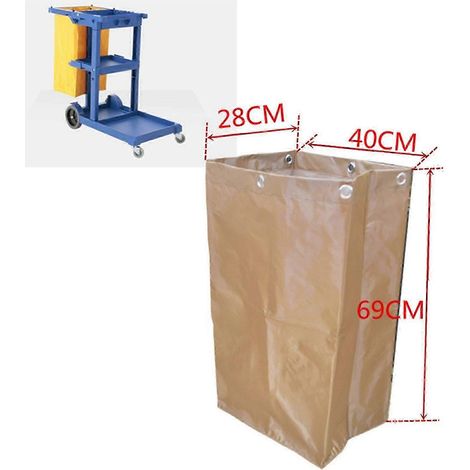 Sac de nettoyage multifonctionnel imperméable et grande capacité pour chariots de nettoyage épais - XN Coffee (1/5)