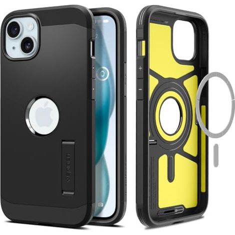 Spigen Tough Armor Mag MagSafe - Coque pour iPhone 15 (Noir)
