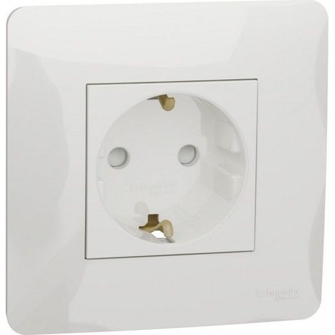 Base de enchufe schuko monobloc polar SCHNEIDER NU203718