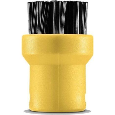Accessoires nettoyeurEnsemble de brosses rondes pour nettoyeurs vapeur, noir/jaune (1/4)