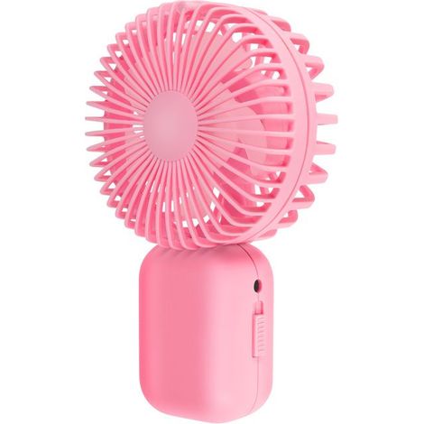 Ventilateur Portable - LINQ - Mini Ventilateur Rose - Batterie Rechargeable 250mAh - Autonomie 30 min - 30 dB (1/4)