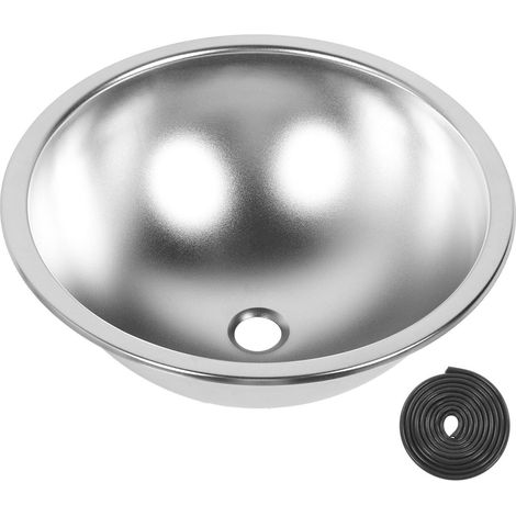 Évier de camping-car 40,6 x 16,3 cm en acier inoxydable 304, polyvalent et à drainage efficace, pour la cuisine, les caravanes, les camping-cars, les bateaux et les yachts. (1/5)