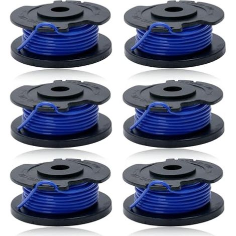 6 Pièces Bobine Fil Coupe Bordure pour Ryobi One AC14RL3A Olt1832 Rac124 OLT1825M P2000 Fil Fourré pour Ryobi 18 V, 24 V, 40 V Bobine de Fil Debroussailleuse 5132002434 (1/5)