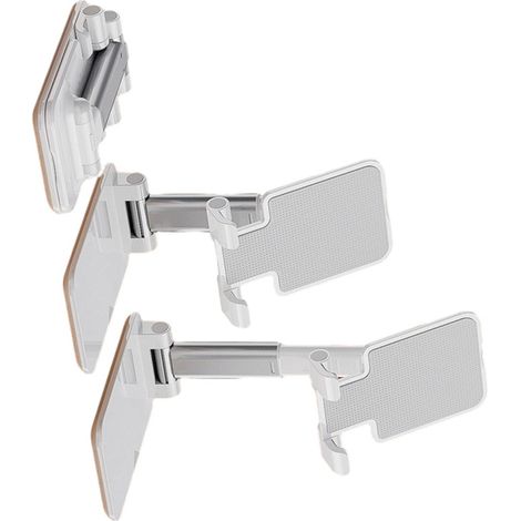 Support de téléphone réglable pour bureau et table, modèle T-3 couleur blanc perle (1/5)