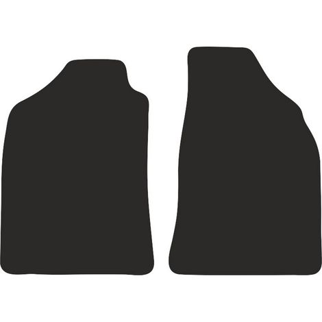 Alfombrillas delanteras de terciopelo BASIC para Ford Ranger MK2 (2007-2012) (1/2)