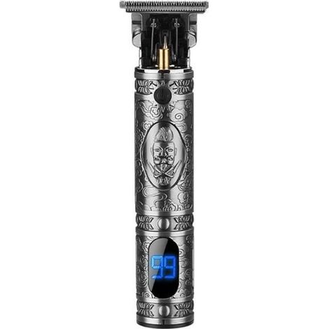 Tondeuse à cheveux électrique JM-700AL - Gris - Affichage LCD - Rechargeable USB - Autonomie 300 min (1/4)