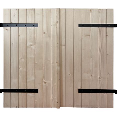 Volet bois recoupable 2 vantaux 1250x1200 mm (1/5)