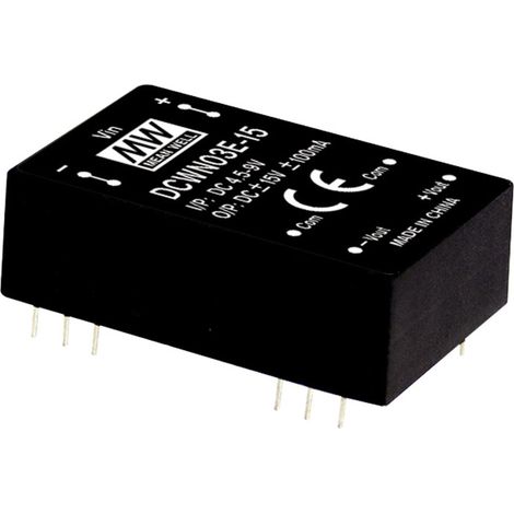 Mean Well DCWN03E-05 DC/DC-Wandlermodul 300 mA 3 W Anzahl Ausgänge: 2 x Inhalt 1 St.