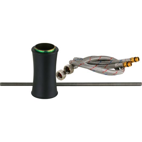 Kit prolunga trasformazione rubinetto lavabo tipo alto in colore nero opaco Gattoni Orta KTP100/27NO  Nero opaco