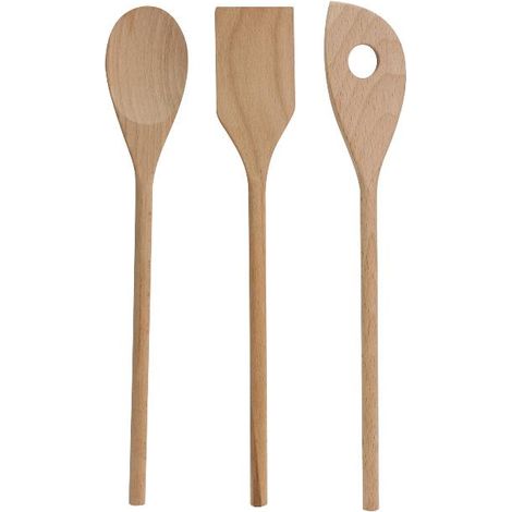 Set 3 Pezzi Mestolame Cucchiaie in Legno 30 cm Pedrini (1/2)