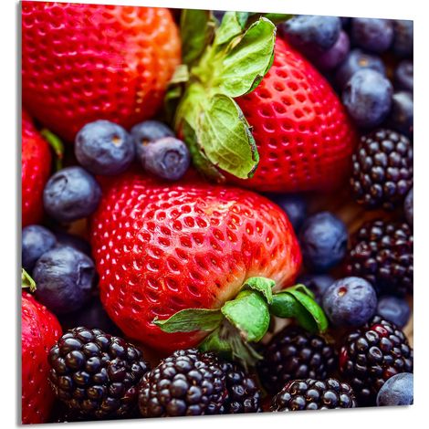 Panneau de verre POUR la cuisine 60x65 Fraises (1/5)