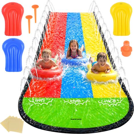 Toboggan aquatique avec fontaine (1/5)