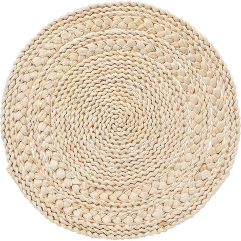 Set de table rond tressé SOLEYA (1/3)