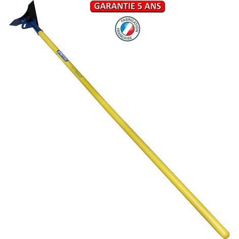 Azada de 2 hojas – Mango de tubo compuesto de 150 cm – Herramienta para desherbar OUTILS PERRIN