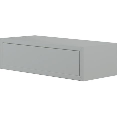 Mensola da Muro Lego con Cassetto Grigio 45x13.4x20 cm Sanitec
