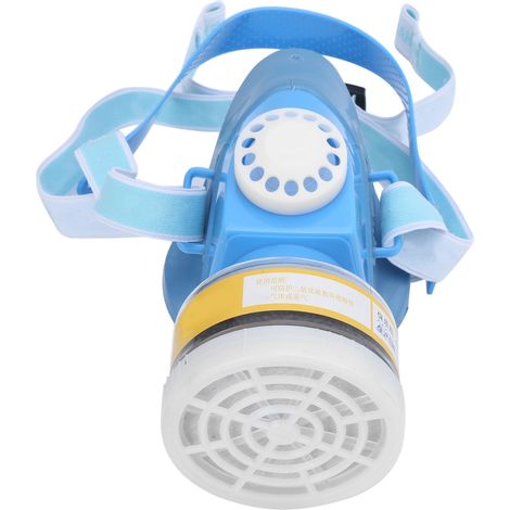 Masque buccal en silicone souple pour gaz acides, vapeurs, dioxyde de soufre, chlore, phosgène et phosphore (1/5)