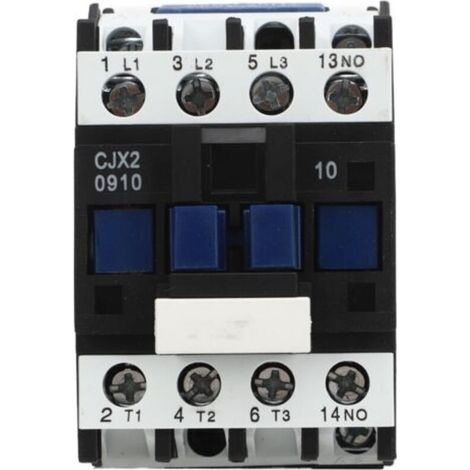 Pair - Contacteur de puissance électrique 9A – Tension 230V – Contact argenté triphasé – Installation sur rail Din pour moteur AC - AC 9 A (1/5)