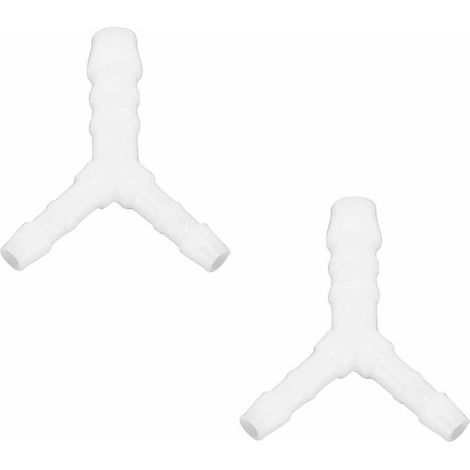 2x raccord de durite en Y diamètre 4mm + 6mm + 4mm réducteur adaptateur tuyau carburant tondeuse tracteur voiture scooter (1/2)