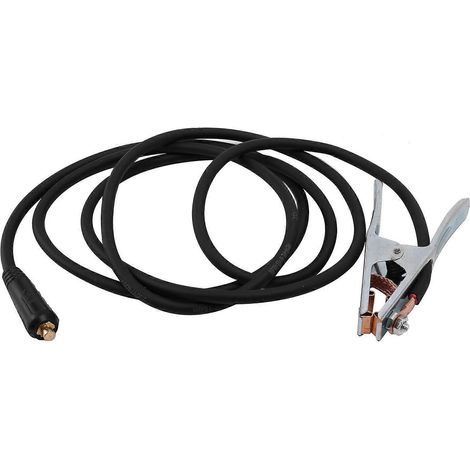 Pince de mise à la terre 300 A pour soudage MIG/TIG/ARC, câble de 3 m, porte-soudure pour fiche 10-25. (1/5)