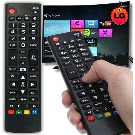 Mando a distancia universal compatible con televisores LG, repuesto LG AKB74475490 (1/5)