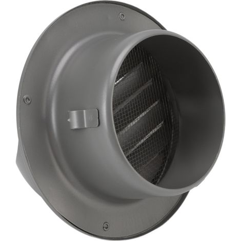 Grille d'aération ronde en acier inoxydable, étanche et coupe-vent, pour système de ventilation murale extérieure (1/5)