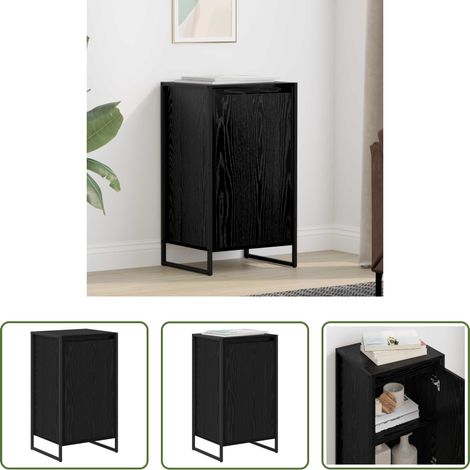 Rangement salon - Buffet Chêne noir 43 x 36 x 75,5 cm Bois d'ingénierie (1/5)
