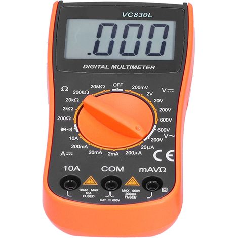 Multimètre numérique VC830L, testeur portable mini précis, mesure automatique universelle avec signal sonore (1/5)