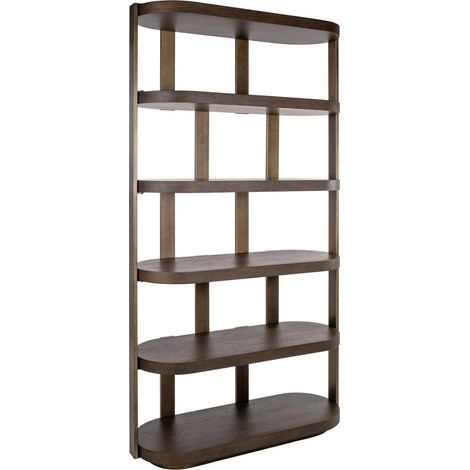 Étagère de présentation en bois brun - brun (1/5)