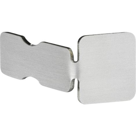 Abschlusskappe Quadratprofil Edelstahl HEXIM 10-12mm HEX402: 12 mm, Silber gebürstet SI