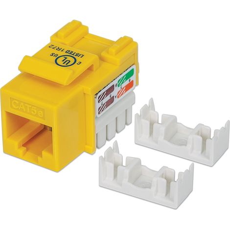 INTELLINET Frutto Keystone RJ45 Cat5e UTP Giallo (1/3)