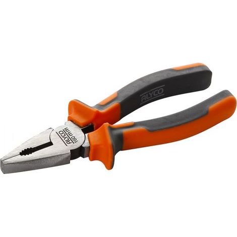 PINCE UNIVERSELLE MANCHE BIMATIÈRE 180 MM ALYCO ORANGE