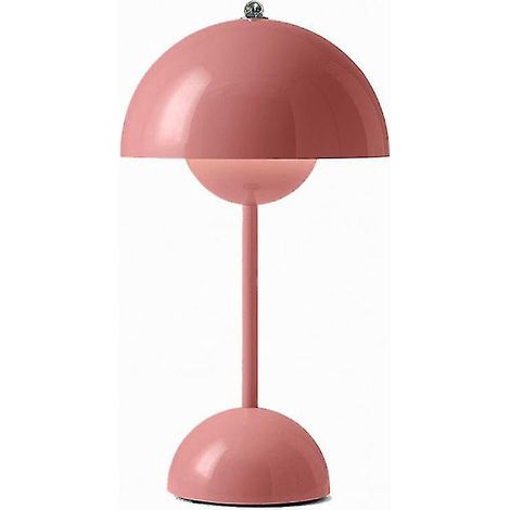 LED-Tischleuchte in Blütenknospenform, Nachtlicht, Pilz-Tischleuchte, skandinavischer Stil, für Nachttisch, Schlafzimmer, Büro, schlichte und moderne Dekoration – EU-Stecker – Rosa (1/4)